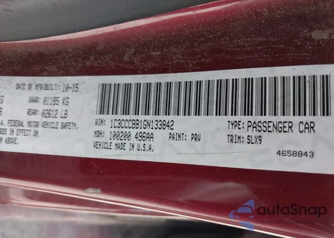 2016 Chrysler 200 S from USA, damaged, VIN 1C3CCCBB1GN133842